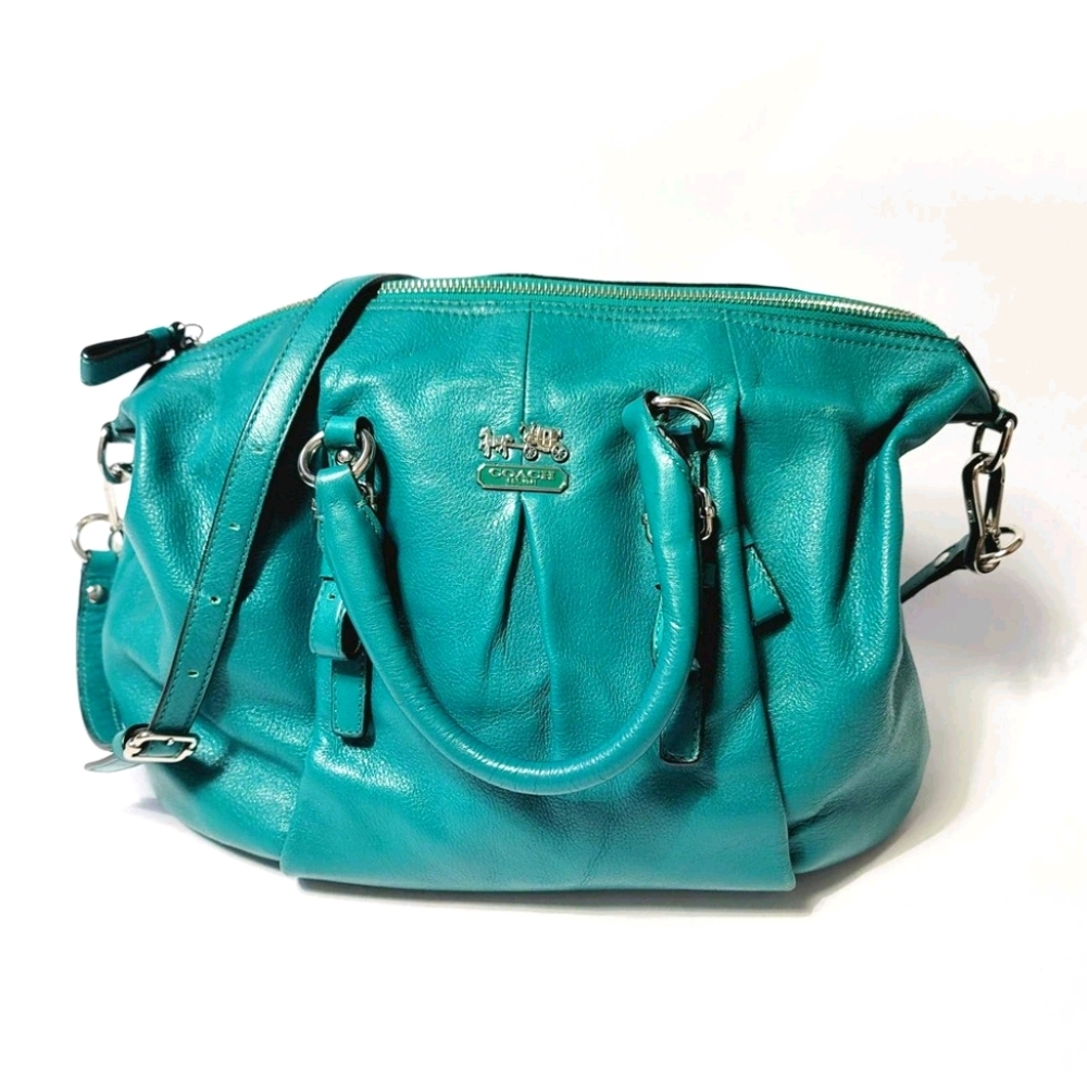 COACH Madison Juliette Satchel Handbag in Jade